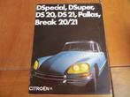 Folder Citroen D, Citroen DS, Citroen Break 1969, Ophalen of Verzenden, Zo goed als nieuw, Citroën, Citroën