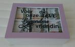houten theedoos gevuld met opschrift - bijzondere vriendin, Ophalen, Nieuw