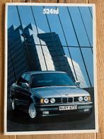 BMW 524td autofolder 1989 brochure, Gelezen, BMW, Ophalen of Verzenden