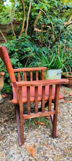 Mooie oude lederen regisseurs stoel, Antiek en Kunst, Antiek | Meubels | Stoelen en Banken, Ophalen of Verzenden