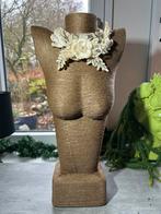 Toonbank buste XL 40 cm met antieke tiara, Ophalen of Verzenden