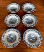 6 Myotts Country Life diepe borden, Huis en Inrichting, Keuken | Servies, Ophalen of Verzenden, Zo goed als nieuw, Bord(en), Wedgwood