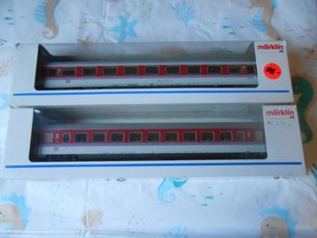 Märklin 4227 en 4286 Intercityrijtuigen 1e en 2e klasse beschikbaar voor biedingen