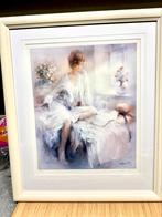 Schilderij lithografie Willem Haenraets handtekening 90x70, Antiek en Kunst, Ophalen of Verzenden