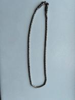 925 zilveren Byzantium ketting. Lang 42x 3 mm breed, Ophalen of Verzenden, Zo goed als nieuw, Zilver