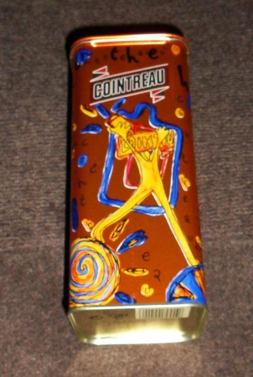 Cointreau Oranje blik 22,5 cm hoog modern design, Verzamelen, Merken en Reclamevoorwerpen, Gebruikt, Gebruiksvoorwerp, Ophalen of Verzenden
