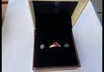 Ring goud met emerald, robijn en saffierb, Sieraden, Tassen en Uiterlijk, Ringen, Ophalen of Verzenden, Goud, Dame