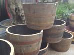 Whiskeyvaten, wijnvaten, plantenbak, regenton, Ophalen, Rond, Minder dan 60 cm, Tuin