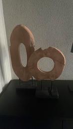 2 teakhouten landelijke sobere ornamenten, Ophalen of Verzenden, Zo goed als nieuw