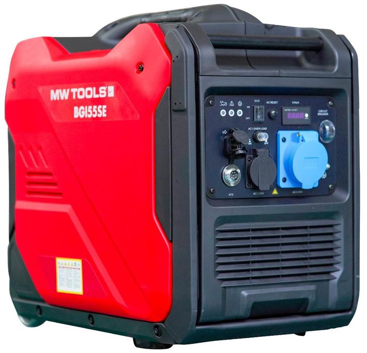 Stille Benzine Generator 5500W met Digitale Inverter, Doe-het-zelf en Verbouw, Aggregaten