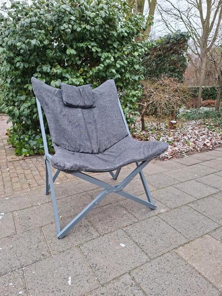 Opvouwbare vlinderstoel, Huis en Inrichting, Stoelen, Zo goed als nieuw, Eén, Ophalen of Verzenden