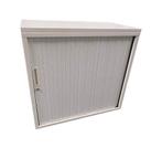 Pami roldeurkast – wit – compact, Ophalen, Gebruikt, 100 tot 150 cm, Kantoormeubelen