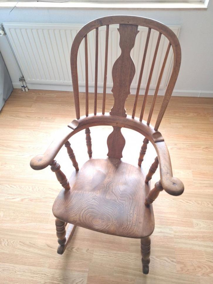 Antieke Windsor Rocking Chair - Schommelstoel, Antiek en Kunst, Antiek | Meubels | Stoelen en Banken, Ophalen
