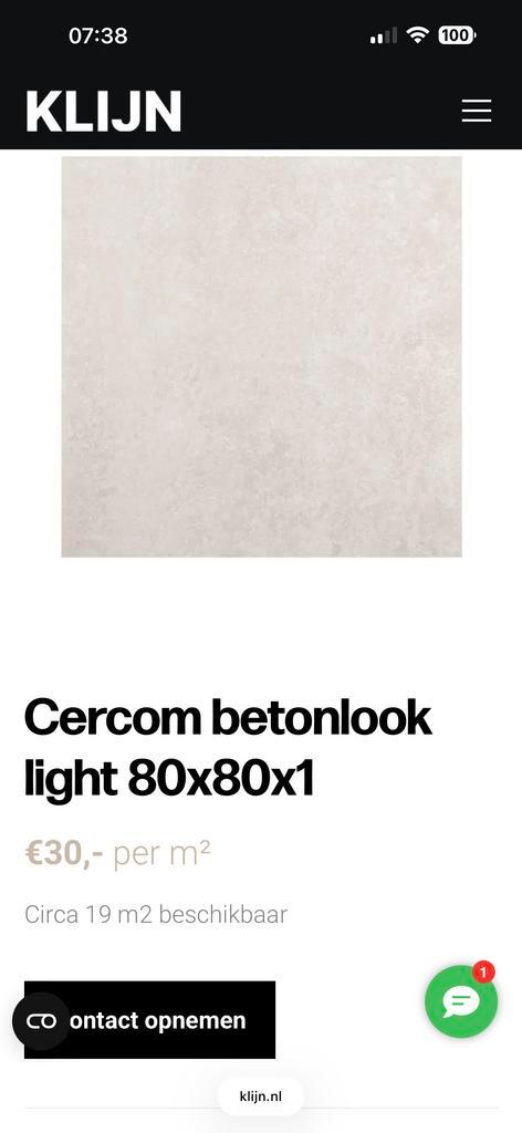 A-kwaliteit tegels tegen inkoopprijs!  (Binnen & Buiten), Doe-het-zelf en Verbouw, Tegels, Nieuw, Vloertegels, Keramiek, 60 cm of meer