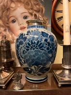 Vaas Delfts blauw met zilveren kraag 925, Antiek en Kunst, Ophalen of Verzenden, Zilver