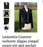 Lamantia Couture Slipjas Zwart-Wit Swarovski maat 36, Ophalen, Zo goed als nieuw, Dressuur