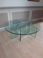 Galotti & Radice glazen design salontafel, Ophalen, Design, Rond, Minder dan 50 cm