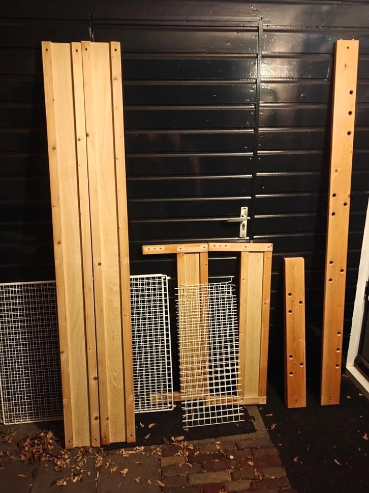 Lundia hoogslaper met lattenbodem, ladder en matras, Huis en Inrichting, Slaapkamer | Stapelbedden en Hoogslapers, Gebruikt, Hoogslaper