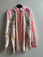 BIANCA losvallende blouse met borduursels Ibizastyle mt TU