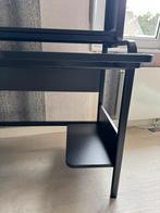 Zwart bureau 1.32x72, Ophalen of Verzenden, Zo goed als nieuw, Bureau