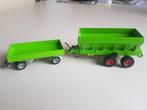 2 Groene Siku aanhangers/aanhangwagens, made in W-Germany., Ophalen of Verzenden, Gebruikt, 1:5 t/m 1:8
