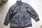 Leren bruinen jas heren, Lyndon & Co, Zwart, Maat 56/58 (XL), Ophalen of Verzenden