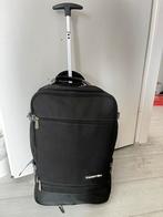 Carryon Trolley Koffer Rugzak Expandable 55x40x20, 40 tot 60 cm, 20 tot 30 cm, Zwart, Ophalen of Verzenden