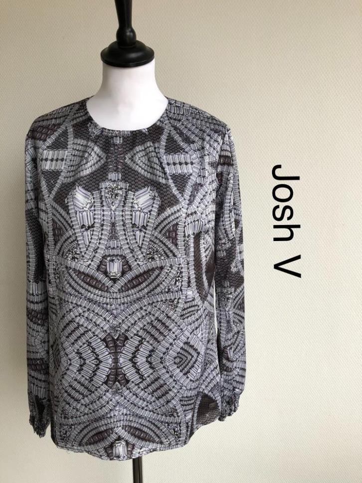 Josh V Blouse  {mt: 36} 4126-CR, Kleding | Dames, Blouses en Tunieken, Zo goed als nieuw, Maat 36 (S), Blauw, Ophalen of Verzenden