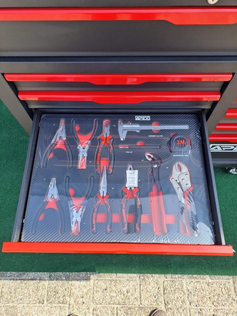 Gevulde gereedschapwagen 13 lade vol Metallo, Ophalen, Nieuw, Hydraulisch, Mbrouwer