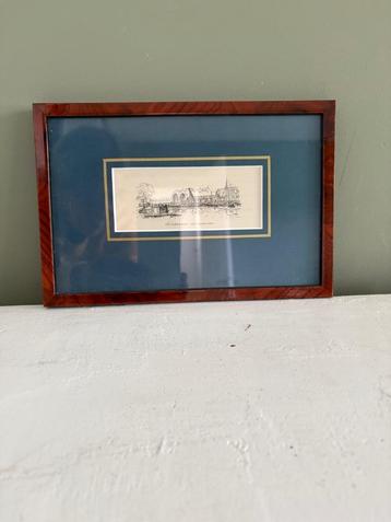 Antieke gravure  beschikbaar voor biedingen