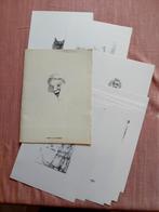 Rob Vlaanderen tekeningen, etsen, Antiek en Kunst, Kunst | Etsen en Gravures, Ophalen of Verzenden