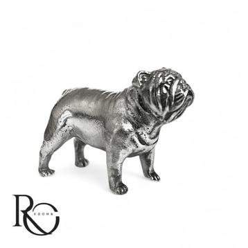 Zilveren Bulldog miniatuur 925 zilver. beschikbaar voor biedingen