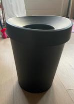 Zwarte Vitra prullenbak, designed by Michel Charlot, Kunststof, Ophalen of Verzenden, Zo goed als nieuw, Minder dan 10 liter