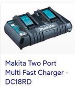 makita two port multi charge 18V, Ophalen of Verzenden, Nieuw