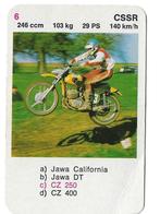 Kwartetkaart CZ 250, Ophalen of Verzenden, Gebruikt, Motoren