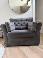 Luxe grijze fauteuil – als nieuw!, Eenpersoons, 75 tot 100 cm, Ophalen of Verzenden, Zo goed als nieuw