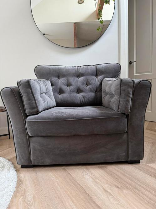 Luxe grijze fauteuil – als nieuw!, Huis en Inrichting, Banken | Sofa's en Chaises Longues, Zo goed als nieuw, Eenpersoons, Minder dan 150 cm