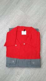 Overall 2 kleurig GRIJS/ROOD 100% katoen MAAT 48, Nieuw, Overige maten, Ophalen of Verzenden, Overige thema's