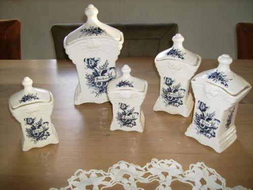 Voorraadpotten,steengoed, vintage, Antiek en Kunst, Curiosa en Brocante, Ophalen of Verzenden