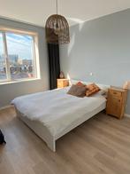 Mooi IKEA ASKVOLL Bed 160x200 + matras + beddengoed, Gebruikt, Ophalen, Tweepersoons