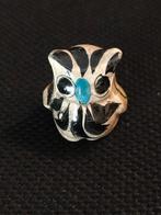 Vintage Miniatuur Tonala Mexico keramiek uil beeldje, Verzamelen, Verzenden, Zo goed als nieuw, Dier