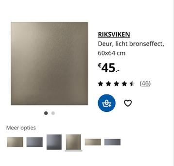 Kastdeurtjes brons (Riksviken) voor Ikea kast Besta - afbeelding 4