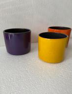 ADCO keramiek bloempotten (4) jaren 60, Tuin en Terras, Bloempotten, Gebruikt, Rond, Binnen, Adco