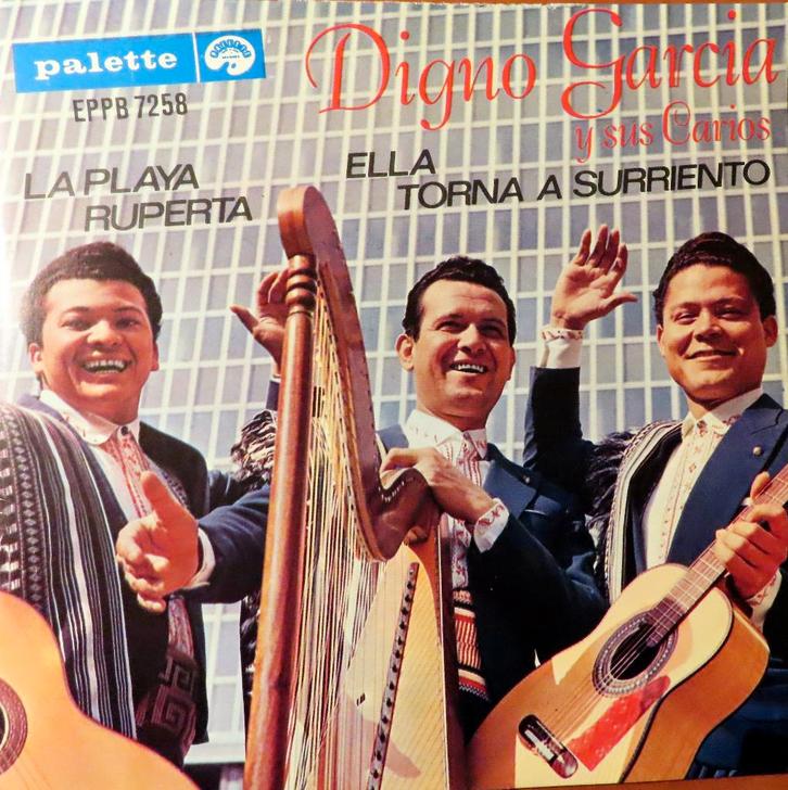 1964    Digno Garcia Y Sus Carios            La Playa  EP , Cd's en Dvd's, Vinyl Singles, Zo goed als nieuw, EP, Wereldmuziek
