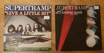 2x Singles 45 toeren    SUPERTRAMP beschikbaar voor biedingen