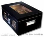 H02 HUMIDOR "BLACK WONDERFUL" INZETTRAY - SLOT - 125 SIGAREN, Verzenden, Nieuw, Tabaksdoos of Verpakking