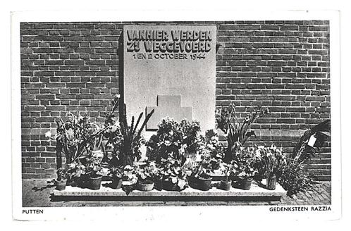 946651	Putten	Oorlogsmonument	Gedenksteen Razzia	Nette oude, Verzamelen, Ansichtkaarten | Nederland, Ongelopen, Gelderland, Verzenden