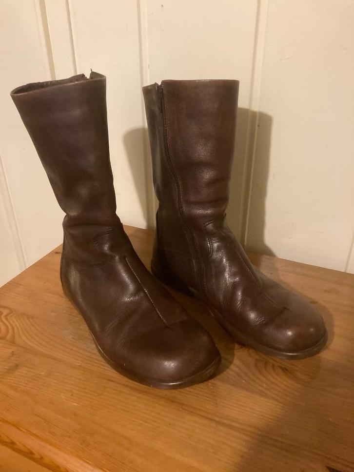 Aparte bruine hoge leren laarsjes van Wolky, maat 39, Kleding | Dames, Schoenen, Zo goed als nieuw, Lage of Enkellaarzen, Bruin