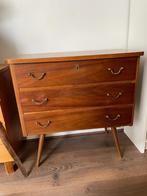 Mid century ladekast, Huis en Inrichting, Kasten | Ladekasten, Ophalen, Gebruikt, Teakhout, 50 tot 100 cm
