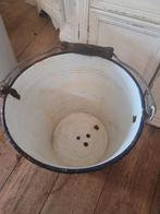 Antieke emaille emmer 10 liter inhoud, Antiek en Kunst, Antiek | Emaille, Ophalen of Verzenden